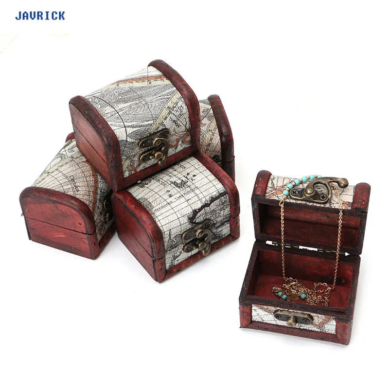 JAVRICK 1Pc Vintage Wooden Map Storage Box Metal Locking Jewelry Cufflinks Chest Case
JAVRICK 1Pc Vintage Wooden Map Storage Box Metal Locking Jewelry Cufflinks Chest Case