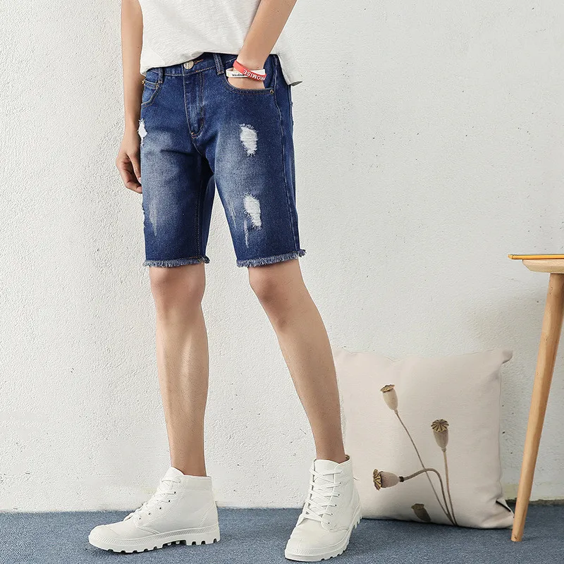 2019 Summer Modis Korean version of the New Thin Section Five points Denim Shorts Men's Basic Section Casual Fashion Shorts 
2019 Summer Modis Korean version of the New Thin Section Five points Denim Shorts Men's Basic Section Casual Fashion Shorts