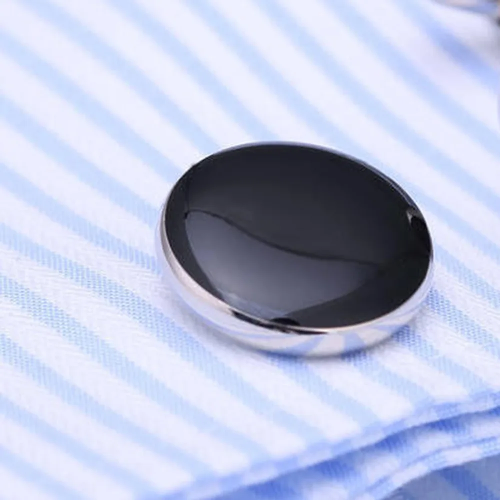 VAGULA Classic Silver-color Plated Black Painting Copper Men's Cufflink Luxury Father's day gift Party Buttons Cufflinks 292
VAGULA Classic Silver-color Plated Black Painting Copper Men's Cufflink Luxury Father's day gift Party Buttons Cufflinks 292