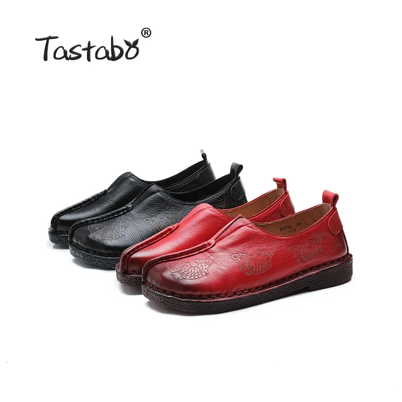 Tastabo100% Genuine Leather women's shoes Large size flat shoes Simple casual style SD12718B Red Black Soft bottom daily shoes
Tastabo100% Genuine Leather women's shoes Large size flat shoes Simple casual style SD12718B Red Black Soft bottom daily shoes