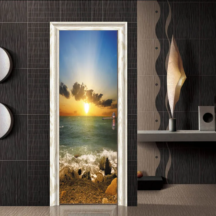 Rock Sea Sunrise Door Sticker Vinyl Removable Home Decoration Sticker Home Decor Living Room
Rock Sea Sunrise Door Sticker Vinyl Removable Home Decoration Sticker Home Decor Living Room