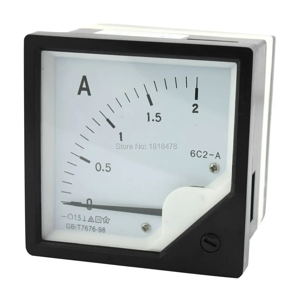 6C2 DC 0-2A 1A 3A 5A 10A 15A Measuring Tool Rectangle Panel Analog Meter Amperemeter 80*80mm
6C2 DC 0-2A 1A 3A 5A 10A 15A Measuring Tool Rectangle Panel Analog Meter Amperemeter 80*80mm