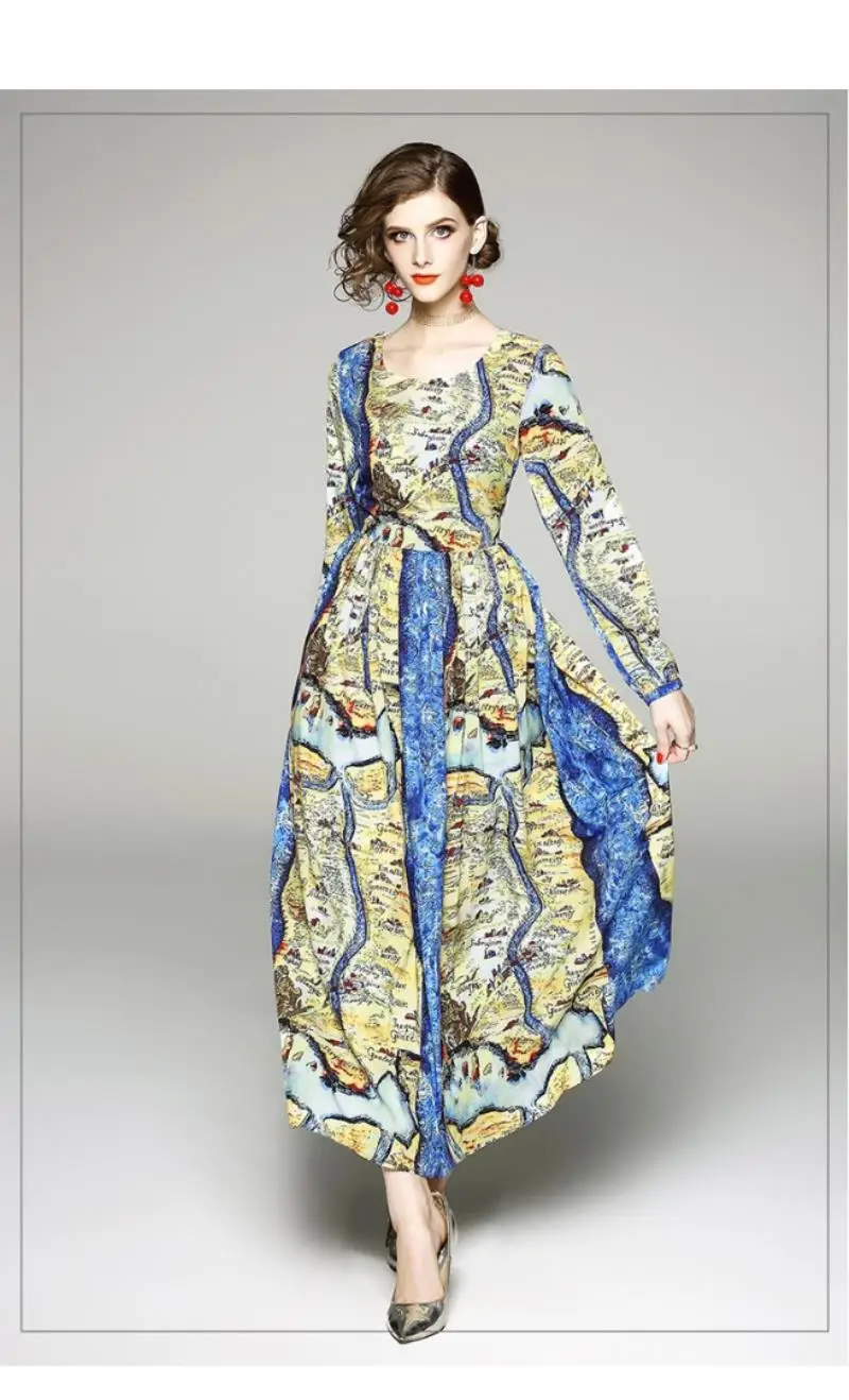 Robe Vintage Alphabet Print Long Sleeved Maxi Dress Vestido Mujer Verano 2018 Women Long Party Dress Dames Kleding
Robe Vintage Alphabet Print Long Sleeved Maxi Dress Vestido Mujer Verano 2018 Women Long Party Dress Dames Kleding