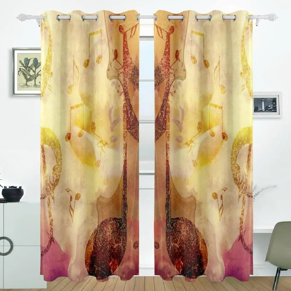 Musical Note Curtains Drapes Panels Darkening Blackout Grommet Room Divider for Patio Window Sliding Glass Door 55x84 Inches
Musical Note Curtains Drapes Panels Darkening Blackout Grommet Room Divider for Patio Window Sliding Glass Door 55x84 Inches