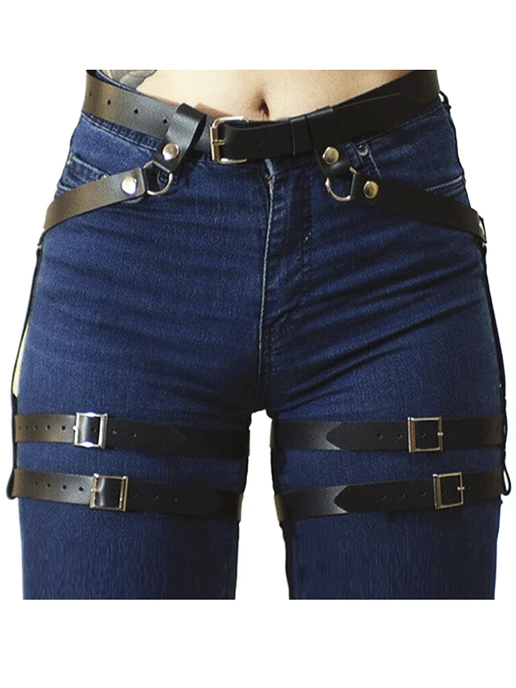 Women's Belt For Stocking Female Erotic Leather Harness Harajuku Leg Cage Body Bondage Accessories Garter Waistband
Women's Belt For Stocking Female Erotic Leather Harness Harajuku Leg Cage Body Bondage Accessories Garter Waistband