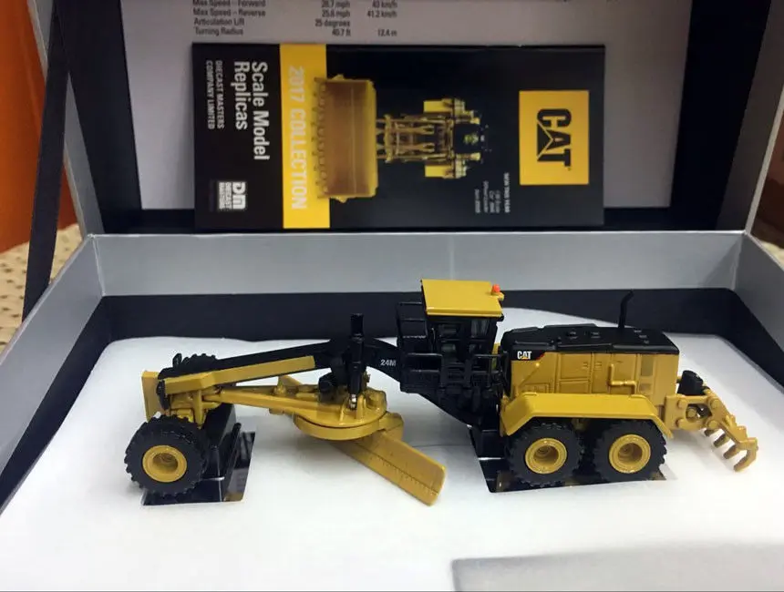 Редкая гусеница Cat 24 м моторный грейдер Элитная 1/125 масштаб металлическая модель