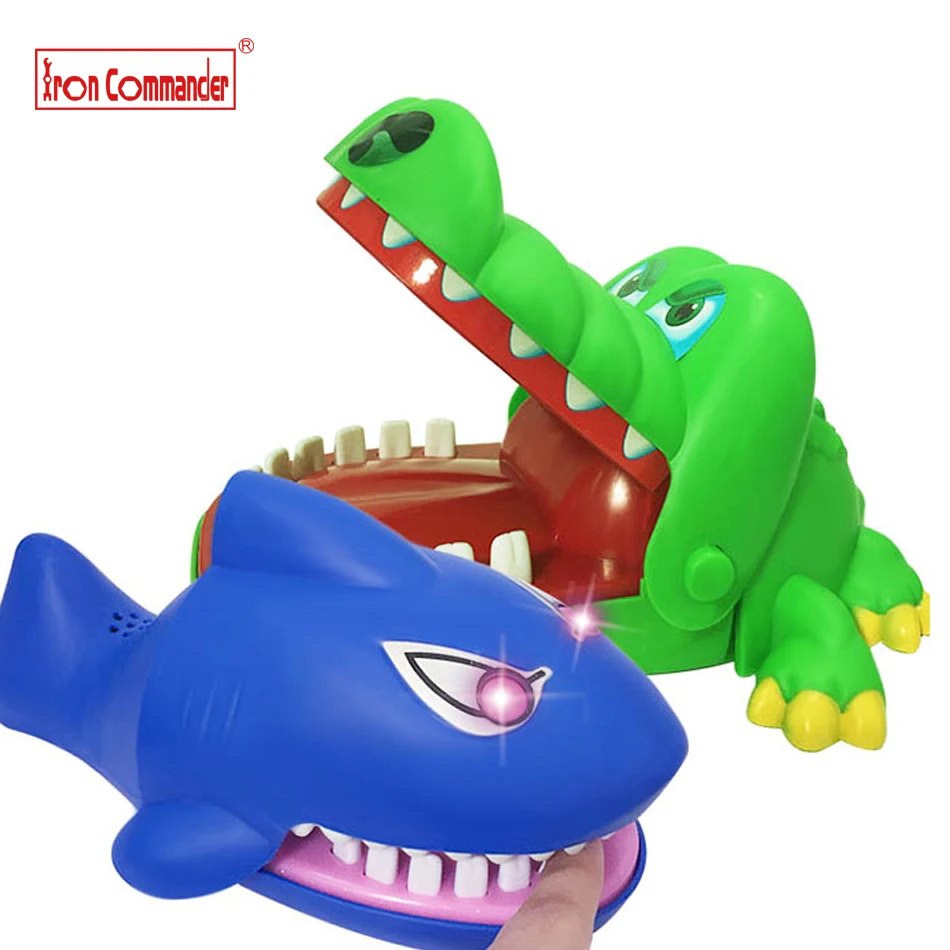 Iron Commander Large Crocodile Shark with light Mouth Dentist Bite Finger Game Funny Novelty Gag Toy for Kids Children Play Fun
Iron Commander Large Crocodile Shark with light Mouth Dentist Bite Finger Game Funny Novelty Gag Toy for Kids Children Play Fun