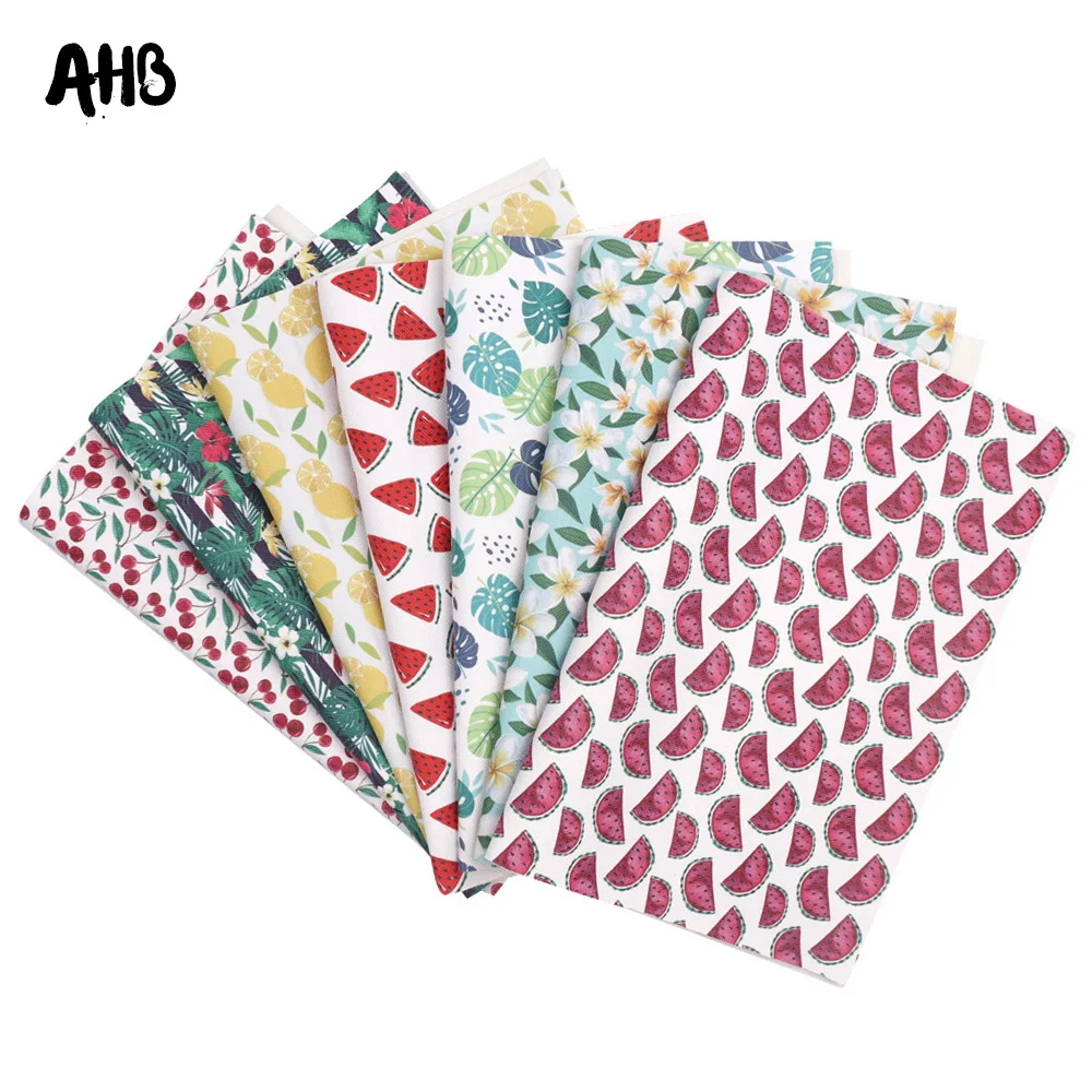 AHB Summer Fruits Printed Faux Leather Sheets For DIY Kids Hair Accessories Theme Party Decor Synthetic Leather Fabric Materials
AHB Summer Fruits Printed Faux Leather Sheets For DIY Kids Hair Accessories Theme Party Decor Synthetic Leather Fabric Materials