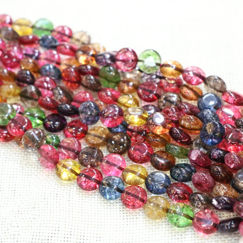 Charms Jewelry Making Synthetic Multicolor Tourmaline Crystal Stone Coin Shape 10mm Loose Beads For Diy Jewellery 15inch B3286
Charms Jewelry Making Synthetic Multicolor Tourmaline Crystal Stone Coin Shape 10mm Loose Beads For Diy Jewellery 15inch B3286