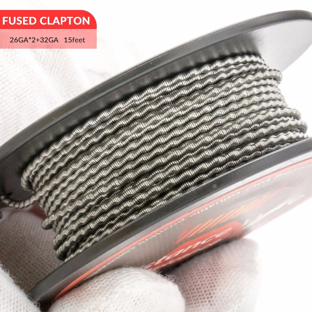 Volcanee 15feet/roll Fused Clapton Heating Wire Resistance Coil Electronic Cigarette RDA DIY Accessories Clapton Wire Coils
Volcanee 15feet/roll Fused Clapton Heating Wire Resistance Coil Electronic Cigarette RDA DIY Accessories Clapton Wire Coils