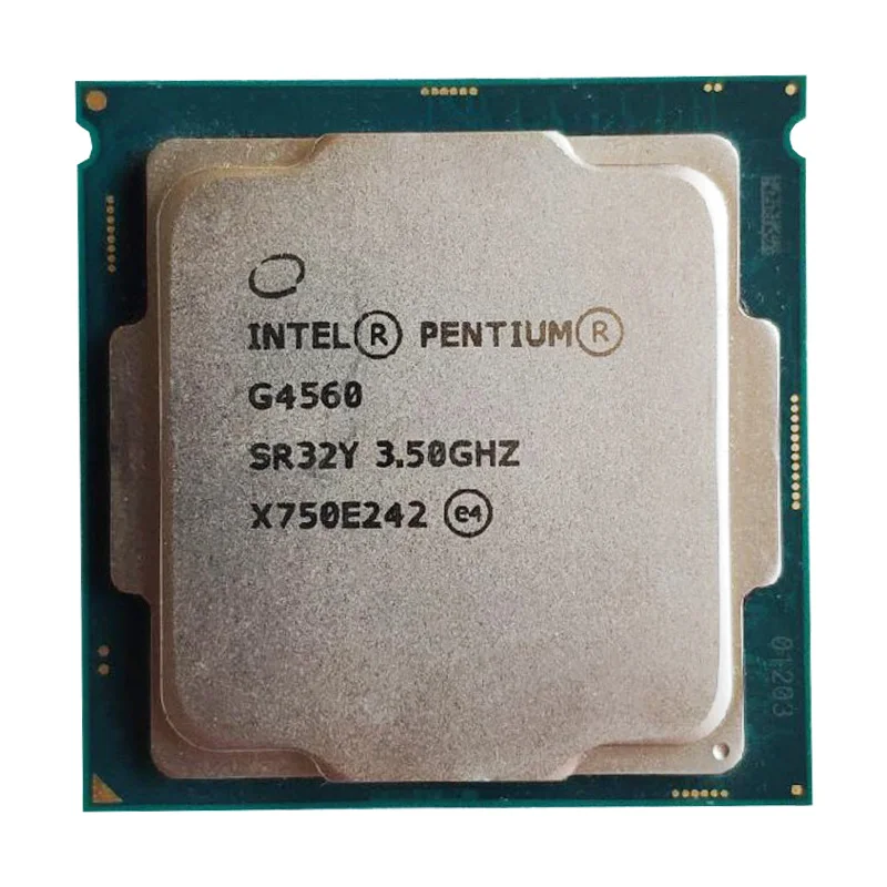Intel pentium G4560 Dual Core 3.5GHz TDP 54W LGA 1151 14nm CPU l3 3MB Cache 6100 HD VGA Desktop Processor
Intel pentium G4560 Dual Core 3.5GHz TDP 54W LGA 1151 14nm CPU l3 3MB Cache 6100 HD VGA Desktop Processor