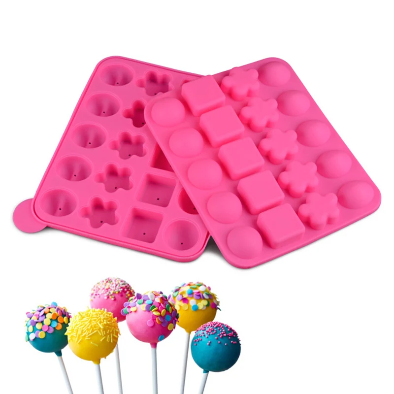 20-Hole Flower-Shaped Heart-Shaped Square Combination Silicone Lollipop Mold Candy Chocolate Cake Decor Mould Cake baking Mold
20-Hole Flower-Shaped Heart-Shaped Square Combination Silicone Lollipop Mold Candy Chocolate Cake Decor Mould Cake baking Mold