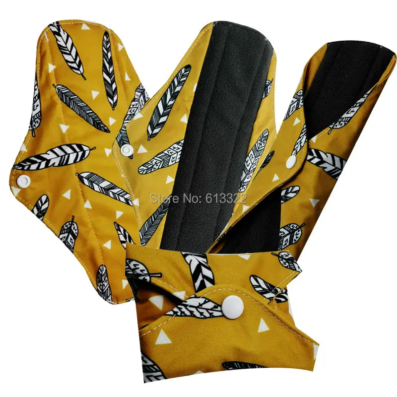 Soft Charcoal Bamboo Lady Cloth Sanitary Pads Washable Mama Menstrual Cloth Pads
Soft Charcoal Bamboo Lady Cloth Sanitary Pads Washable Mama Menstrual Cloth Pads