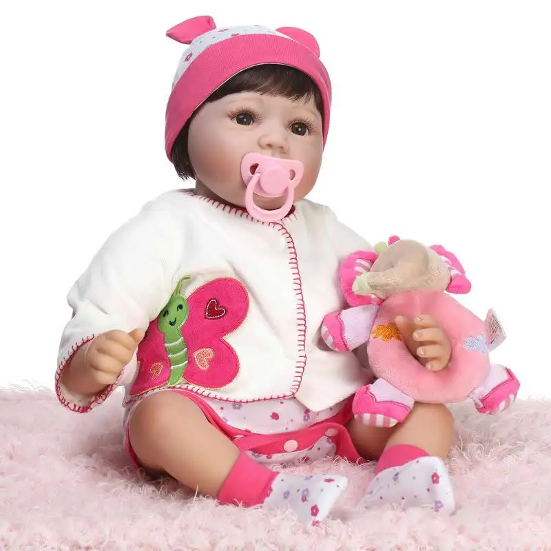 Soft Cotton Body Reborn Baby Girl Doll 22inch/55cm Newborn Silicone Soft Princess Alive Babies Brown Eyes Kids Birthday Gift
Soft Cotton Body Reborn Baby Girl Doll 22inch/55cm Newborn Silicone Soft Princess Alive Babies Brown Eyes Kids Birthday Gift