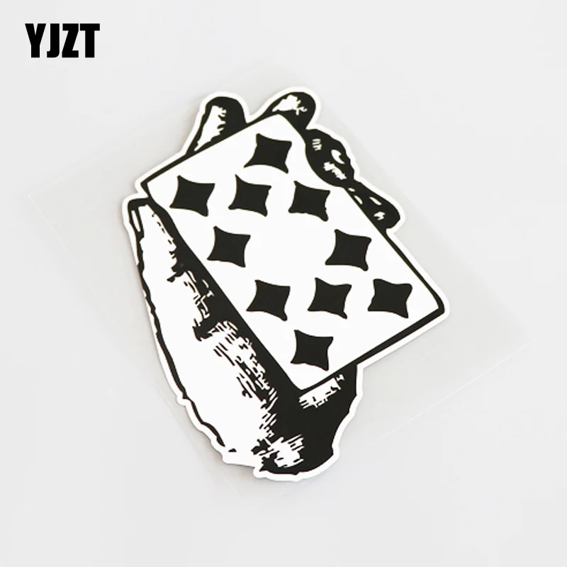 YJZT 10CM*15.5CM Fashion Poker Cards In Hand Waterproof Car Sticker Decal PVC 13-0629
YJZT 10CM*15.5CM Fashion Poker Cards In Hand Waterproof Car Sticker Decal PVC 13-0629