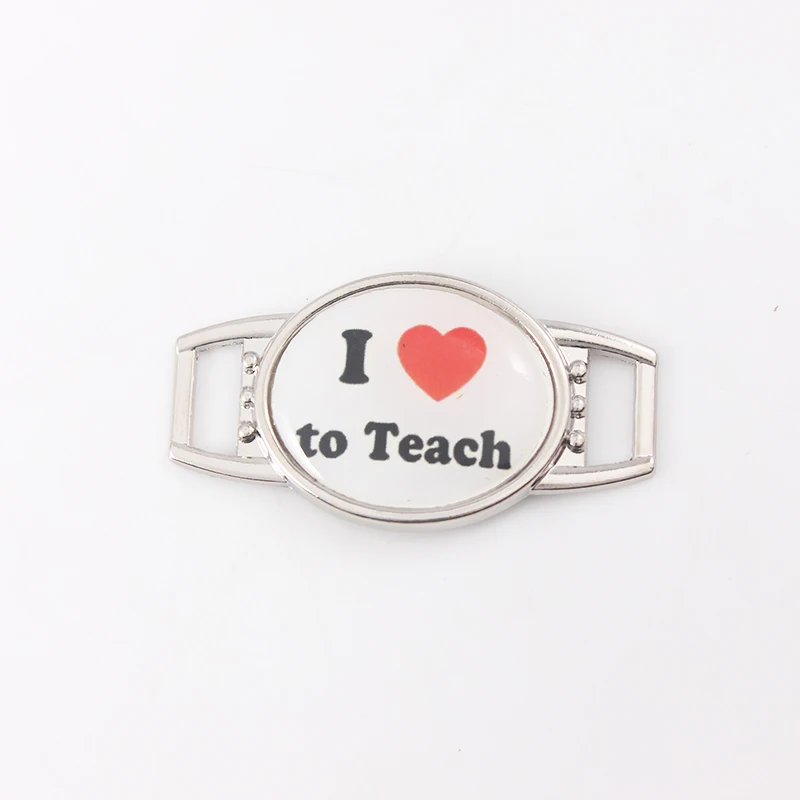 I Love Teaching Pattern Oval Shoelace Charms for Sport Shoes Outdoor Paracord Bracelet DIY Jewelry Making Gift For Teachers
I Love Teaching Pattern Oval Shoelace Charms for Sport Shoes Outdoor Paracord Bracelet DIY Jewelry Making Gift For Teachers
