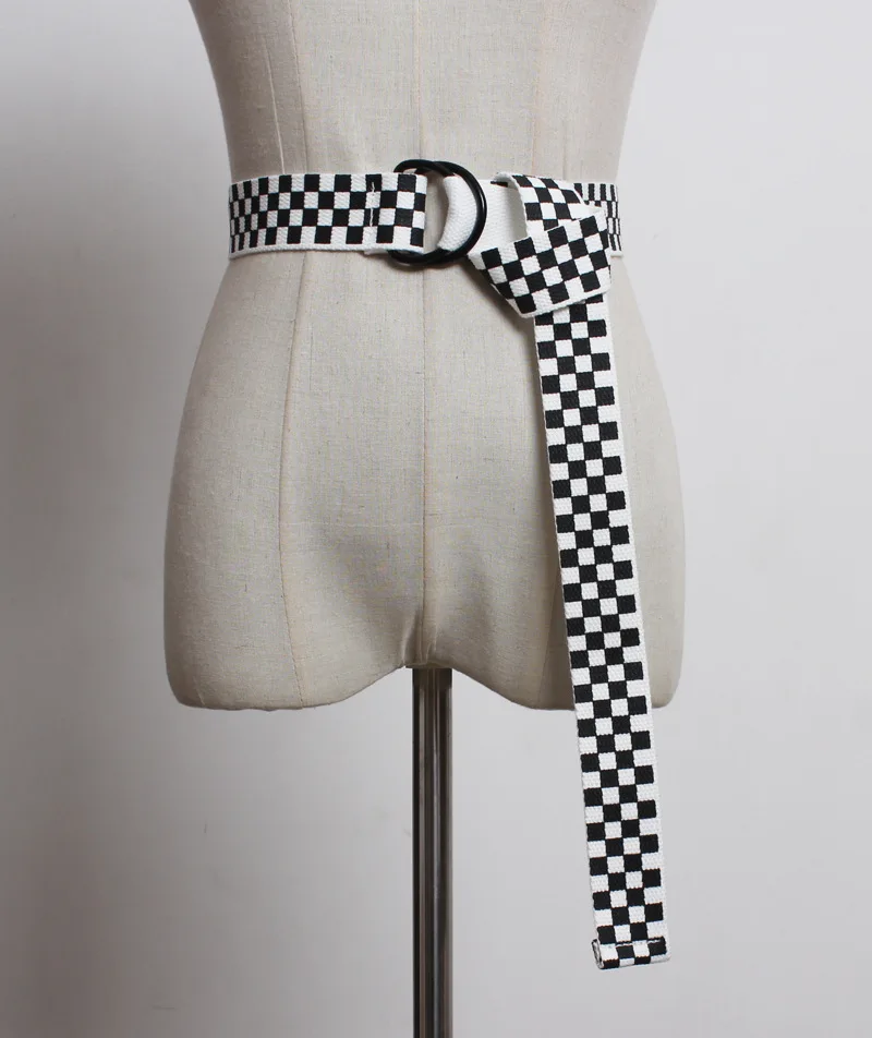 Women Checkerboard Belts Cummerbunds Canvas Waist Belts Casual Checkered 2018 Waistband 135cm Black White Plaid Belt Yf14
Women Checkerboard Belts Cummerbunds Canvas Waist Belts Casual Checkered 2018 Waistband 135cm Black White Plaid Belt Yf14