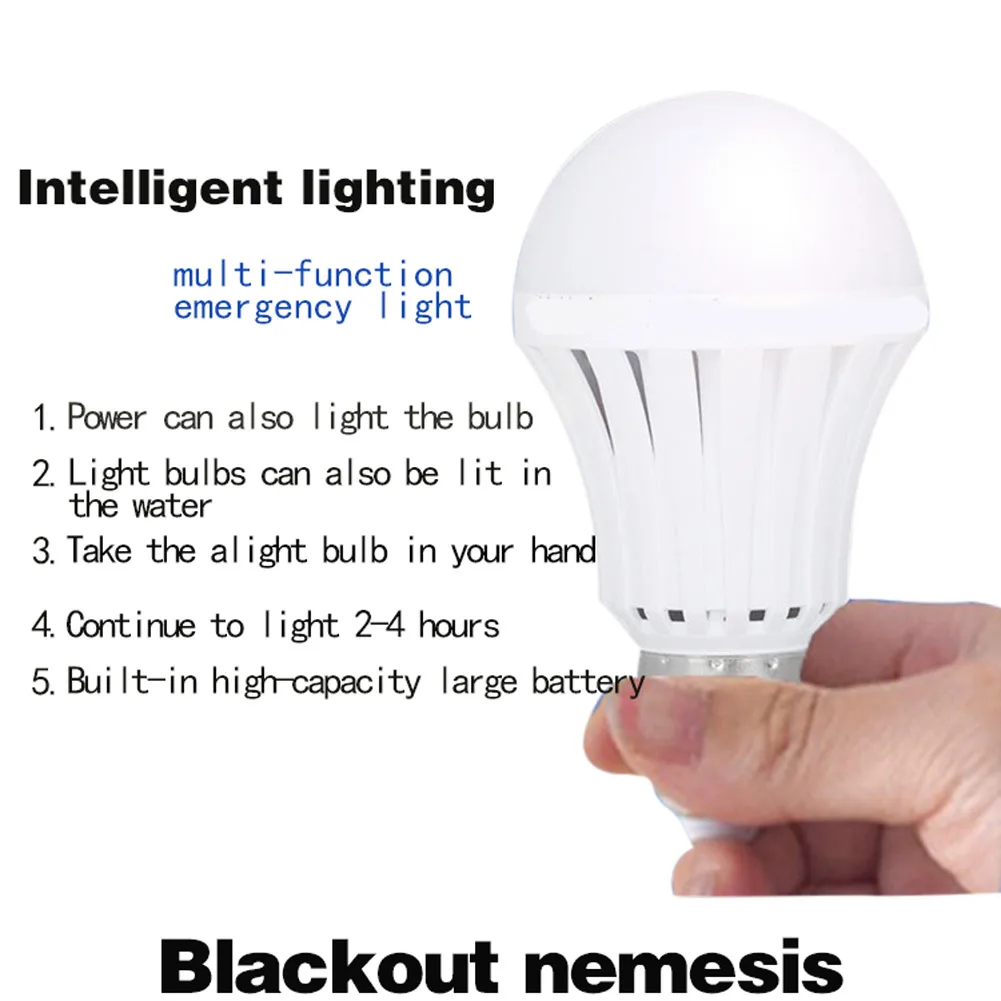 E27 LED Lamps 5W 7W 9W 12W 15W Emergency Light Bulb Rechargeable Lamp 220V Light SLC88
E27 LED Lamps 5W 7W 9W 12W 15W Emergency Light Bulb Rechargeable Lamp 220V Light SLC88