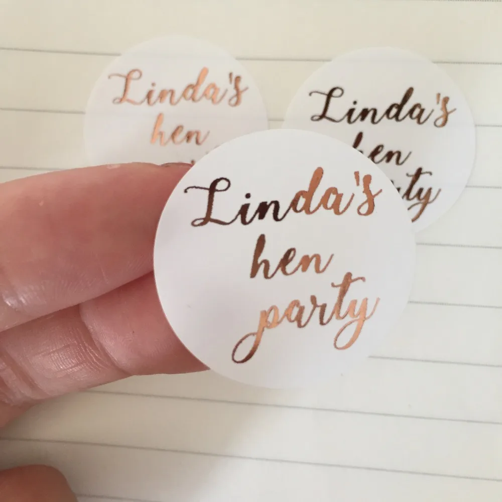 50 Hen Party Sticker Wedding Favor rose Gold Foil Personalised Label Bachelorette girls night out gift bags stickers
50 Hen Party Sticker Wedding Favor rose Gold Foil Personalised Label Bachelorette girls night out gift bags stickers
