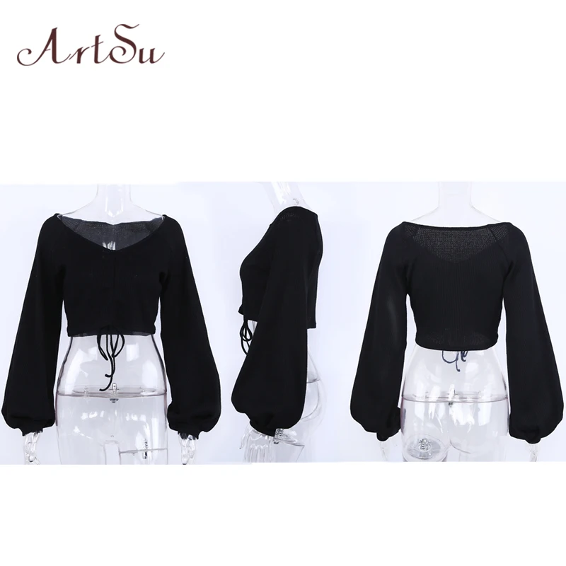 ArtSu Women Sexy T-shirt Autumn Cotton Crop Tops Club Knitted T shirt New Fashion Female Long Sleeve Casual Tops ASTS40050
ArtSu Women Sexy T-shirt Autumn Cotton Crop Tops Club Knitted T shirt New Fashion Female Long Sleeve Casual Tops ASTS40050