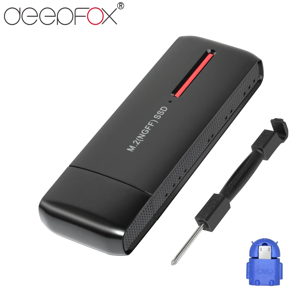DeepFox USB3.0 to M.2 NGFF SATA-based B Key SSD Card Reader Enclosure Case Support 6Gb/s SSD HDD Caddy
DeepFox USB3.0 to M.2 NGFF SATA-based B Key SSD Card Reader Enclosure Case Support 6Gb/s SSD HDD Caddy