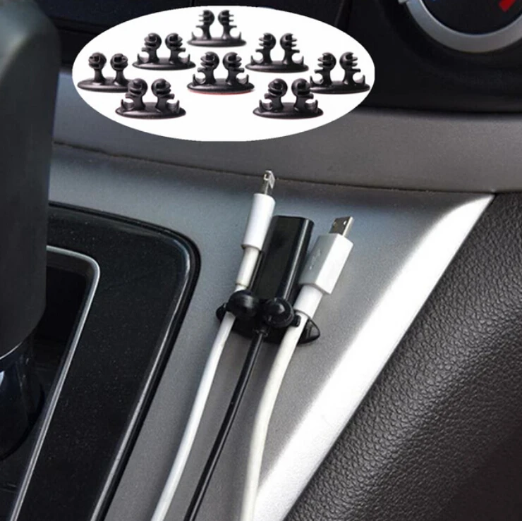 Car Wire Holder Clip Stickers For Toyota Camry Highlander RAV4 Crown Reiz Corolla Vios Yaris L | Автомобили и мотоциклы
