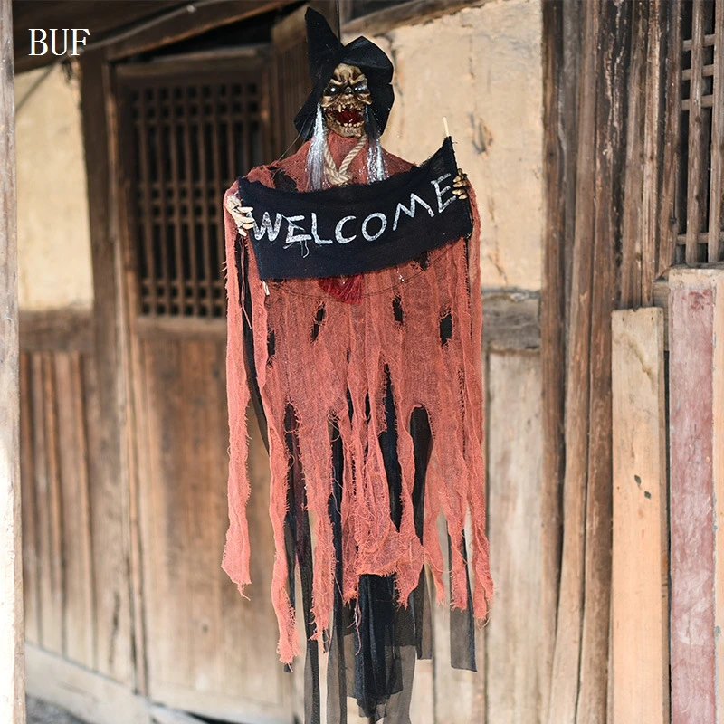 BUF Halloween Party Decoration Horror Screaming Hanging Ghost Creative Halloween Party Decoration Ghosts With Sensor Light
BUF Halloween Party Decoration Horror Screaming Hanging Ghost Creative Halloween Party Decoration Ghosts With Sensor Light