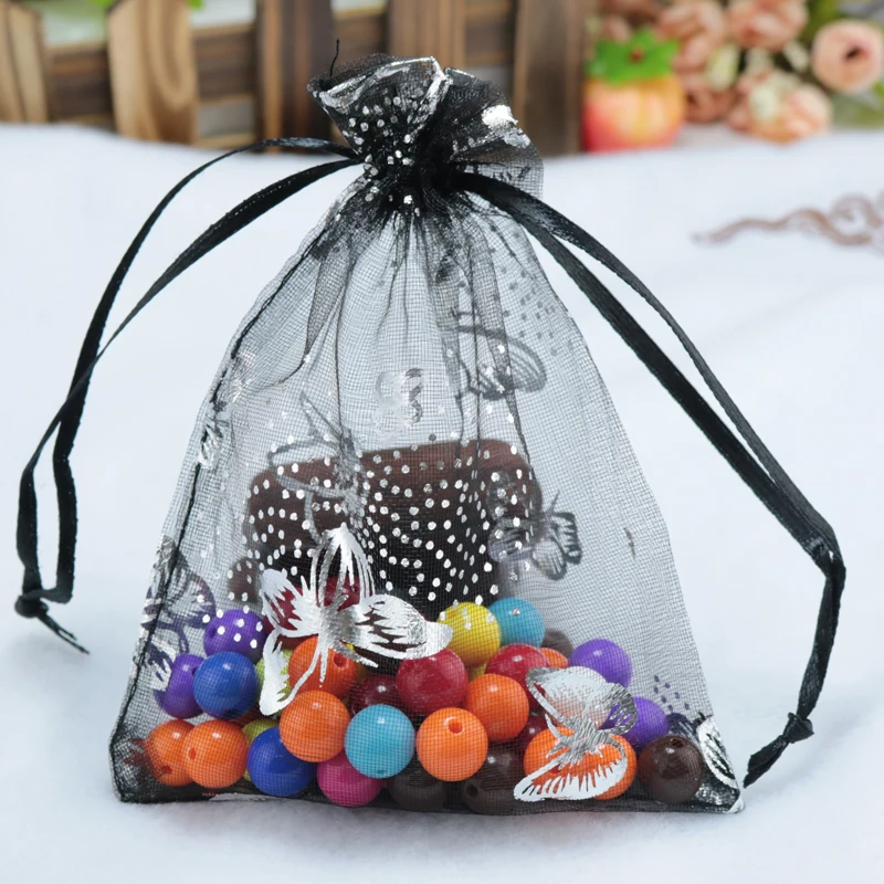 100pcs/lot Black Organza Bags 13x18cm Wedding Candy Jewelry Packaging Bag Drawstring Gift Bags Cute Butterfly Organza Pouches
100pcs/lot Black Organza Bags 13x18cm Wedding Candy Jewelry Packaging Bag Drawstring Gift Bags Cute Butterfly Organza Pouches