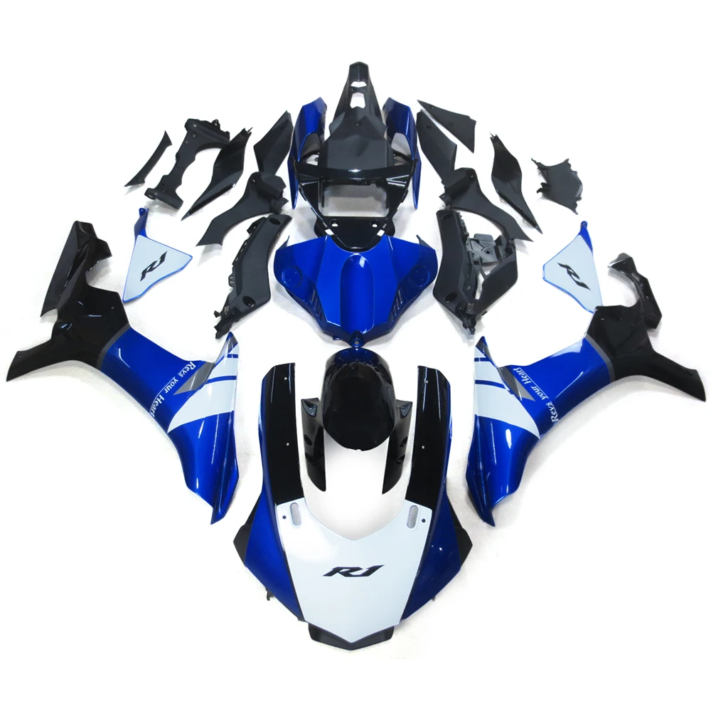 

Complete Fairings For Yamaha YZF R1 15 16 YZF-R1 2015 2016 Injection ABS Motorcycle Fairing Kit ABS Cowling Blue White Black New