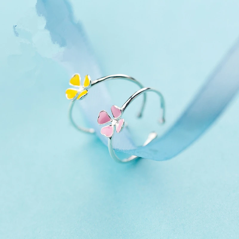 Jinleansu Four Leaf Clover Rings 925 Sterling Silver Lovely Colorful Clover Wedding Bands Jewelry For Women Girl
Jinleansu Four Leaf Clover Rings 925 Sterling Silver Lovely Colorful Clover Wedding Bands Jewelry For Women Girl