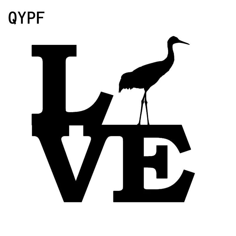 QYPF 13 см * 13,2 см креативная виниловая наклейка на автомобиль с изображением птицы сандхилла журавля любви черная/серебряная наклейка для ста...
QYPF 13 см * 13,2 см креативная виниловая наклейка на автомобиль с изображением птицы сандхилла журавля любви черная/серебряная наклейка для ста...
