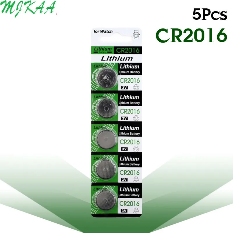 5pcs/pack CR2016 Button Batteries LM2016 BR2016 DL2016 Cell Coin Lithium Battery 3V CR 2016 For Watch Electronic Toy Remote
5pcs/pack CR2016 Button Batteries LM2016 BR2016 DL2016 Cell Coin Lithium Battery 3V CR 2016 For Watch Electronic Toy Remote