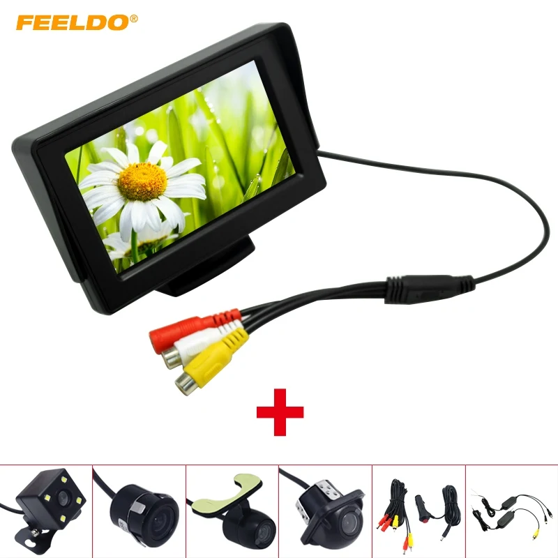 FEELDO 4.3" TFT LCD Stand-alone Monitor With Rear View Parking Backup Camera RCA Video System 2.4G Wireless & Cigarette Lighter
FEELDO 4.3" TFT LCD Stand-alone Monitor With Rear View Parking Backup Camera RCA Video System 2.4G Wireless & Cigarette Lighter