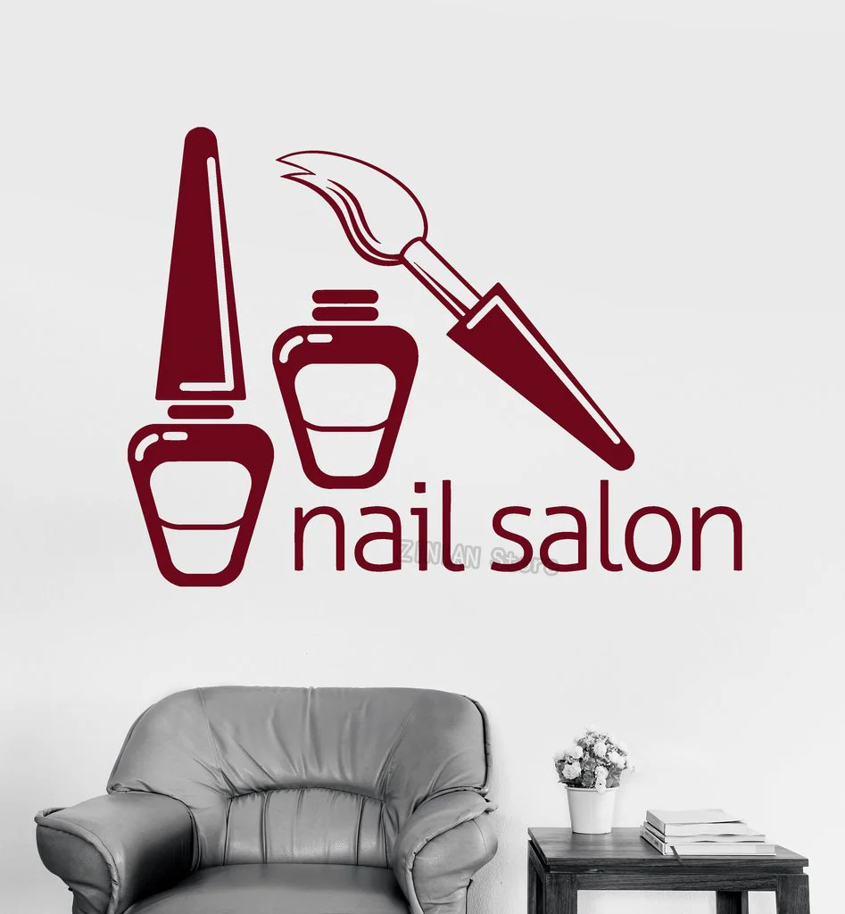Nail Salon Polish Salon Wall Stickers Woman Girl Wall Decals Artistic Design DIY Art Mural Removable Wallpaper H259
Nail Salon Polish Salon Wall Stickers Woman Girl Wall Decals Artistic Design DIY Art Mural Removable Wallpaper H259