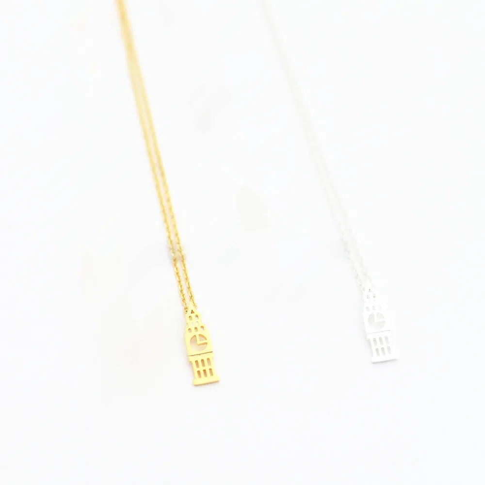 Fashion clock tower pendant necklaces The bell tower of the personality model pendant necklaces New buildings pendant necklaces
Fashion clock tower pendant necklaces The bell tower of the personality model pendant necklaces New buildings pendant necklaces