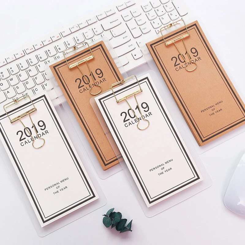 2019 DIY календарь бумага Настольный ежедневный Организатор расписание планировщик