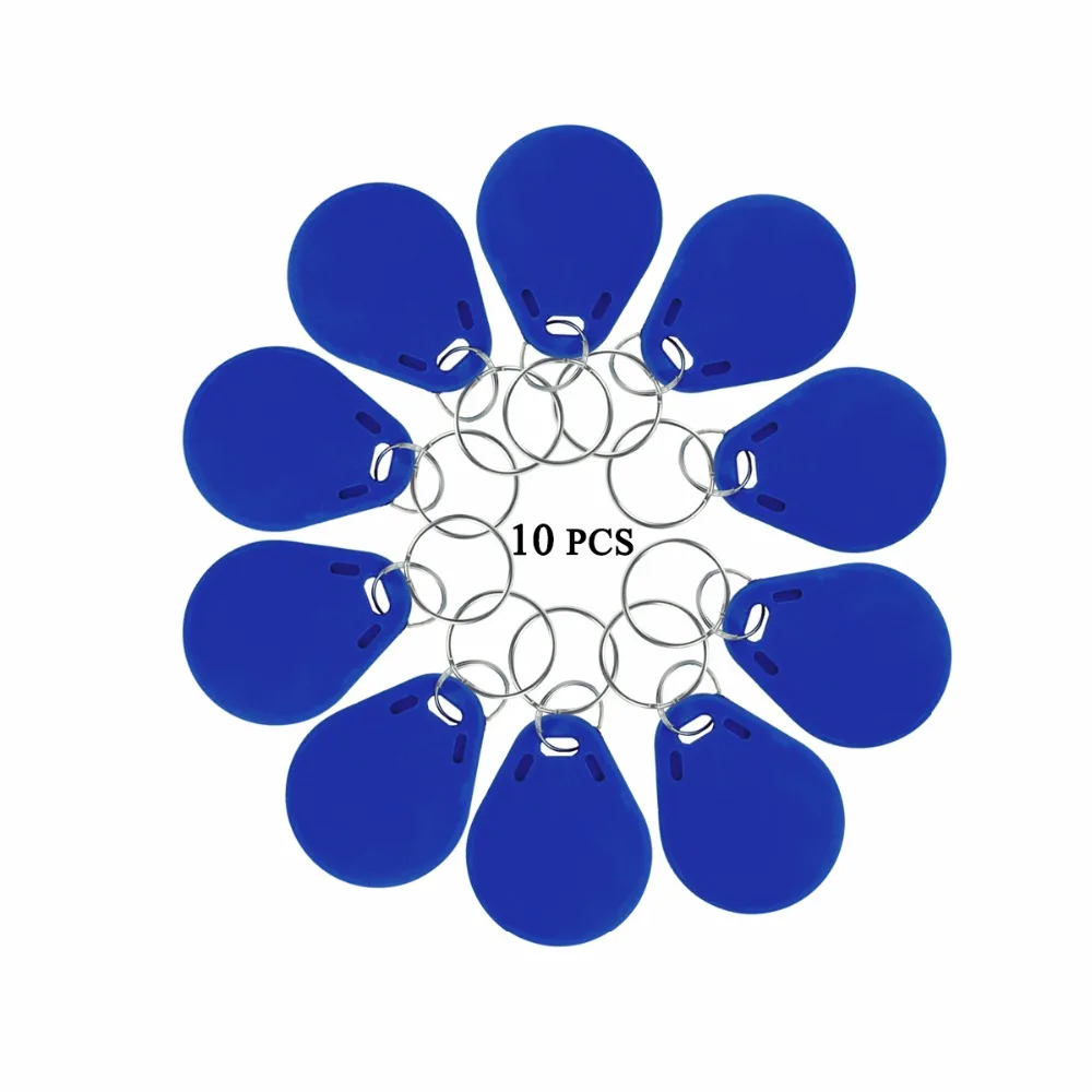 10pcs RFID Keyfobs 125KHz Proximity ID Token Tag Key Keyfobs for Door Access Control
10pcs RFID Keyfobs 125KHz Proximity ID Token Tag Key Keyfobs for Door Access Control