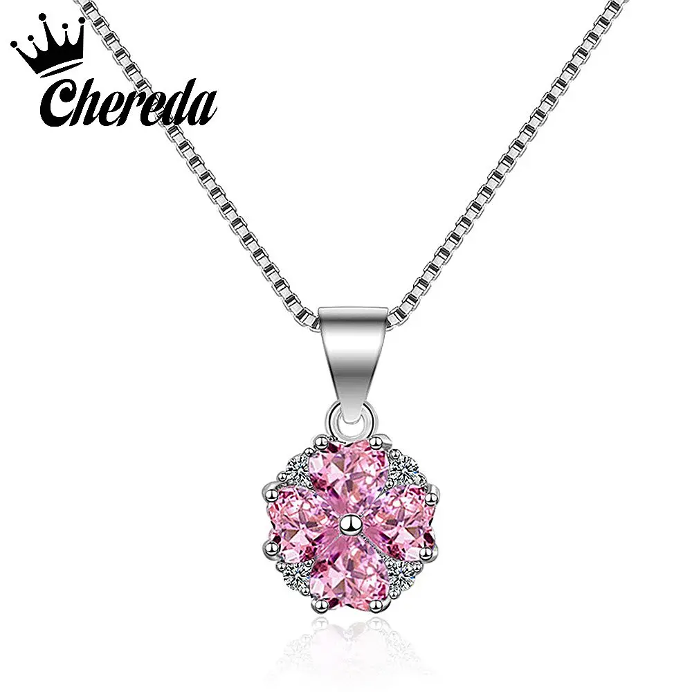 Chereda Crystal Pink Necklace Women Small Geometric Pendant Fashion Jewelry Popular Lady Wedding Accessories Present
Chereda Crystal Pink Necklace Women Small Geometric Pendant Fashion Jewelry Popular Lady Wedding Accessories Present