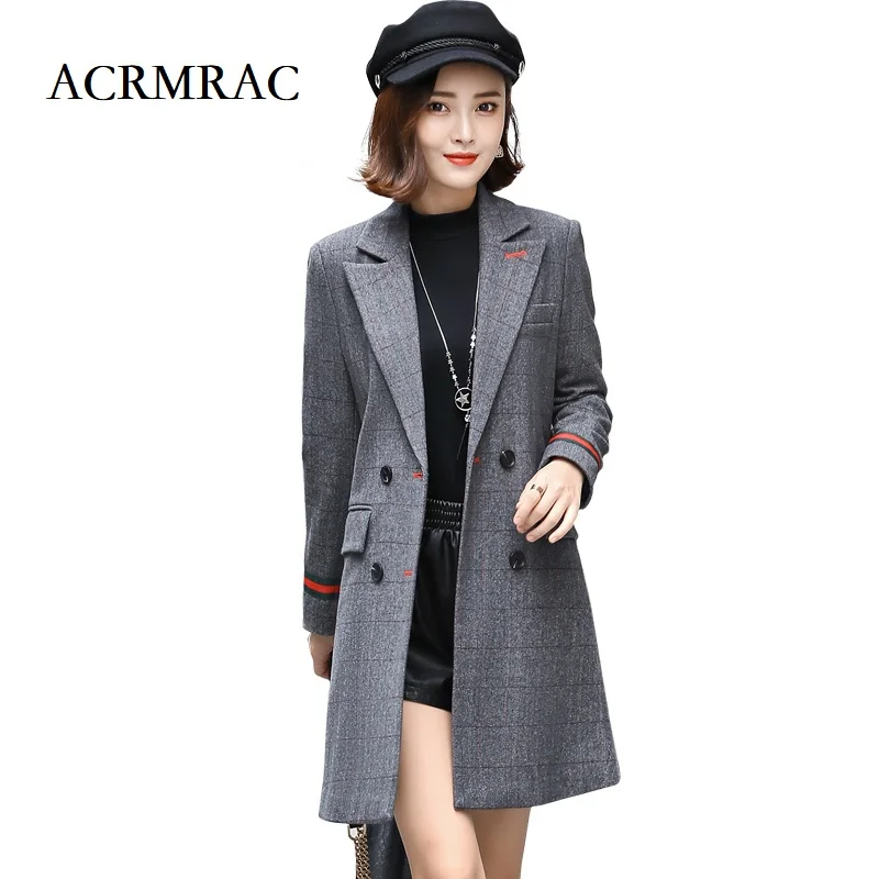 ACRMRAC Женская куртка, осеннее и зимнее облегающее деловое шерстяное платье с длинным рукавом
ACRMRAC Женская куртка, осеннее и зимнее облегающее деловое шерстяное платье с длинным рукавом