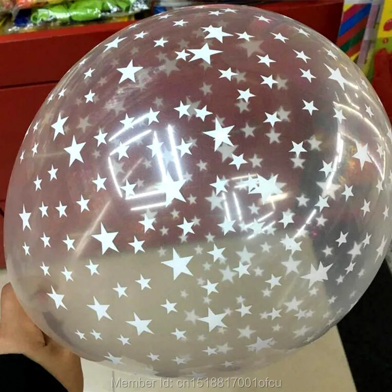 50pcs Printed STAR BALLOON12 inch white transparent sky star printing balloon wedding decoration marriage to say the necessary
50pcs Printed STAR BALLOON12 inch white transparent sky star printing balloon wedding decoration marriage to say the necessary