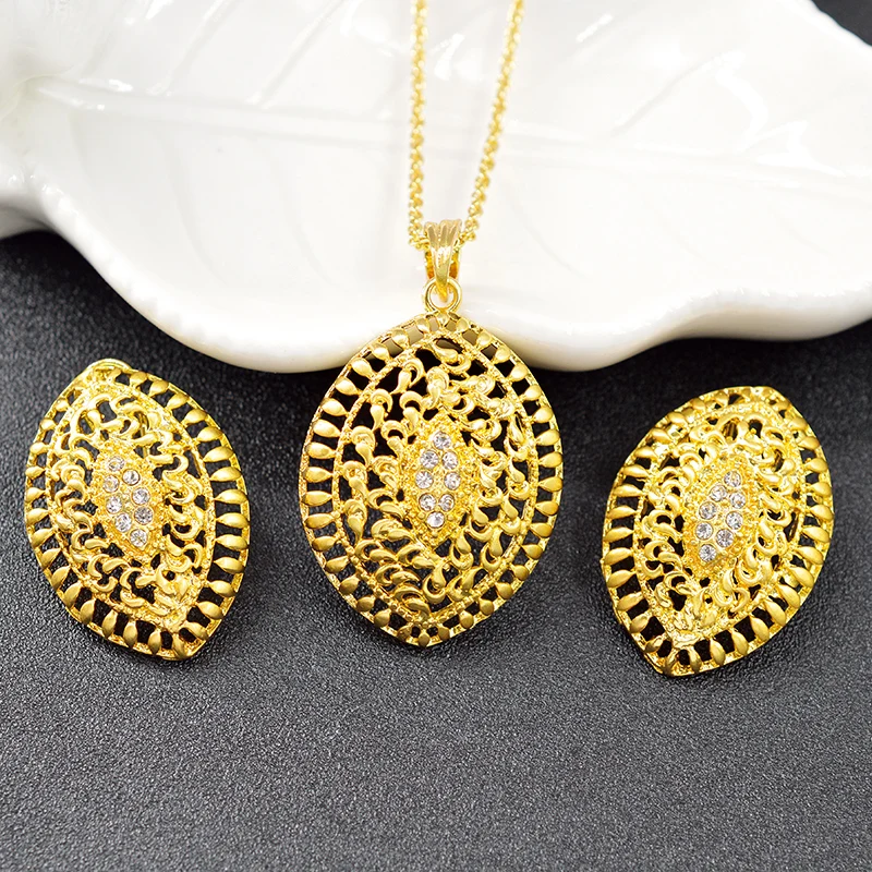 ZEA Dear Jewelry Classic Jewelry Findings For Women Round Jewelry Sets Necklace Earrings Pendant Dubai Fashion Jewelry For Party
ZEA Dear Jewelry Classic Jewelry Findings For Women Round Jewelry Sets Necklace Earrings Pendant Dubai Fashion Jewelry For Party