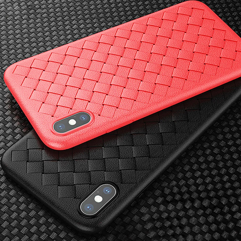 KOLPLER Super Soft Phone Case For iPhone XS Max XR Luxury Grid Weaving Cases For iPhone 2018 XS XR Radiating Cover Silicone Case
KOLPLER Super Soft Phone Case For iPhone XS Max XR Luxury Grid Weaving Cases For iPhone 2018 XS XR Radiating Cover Silicone Case