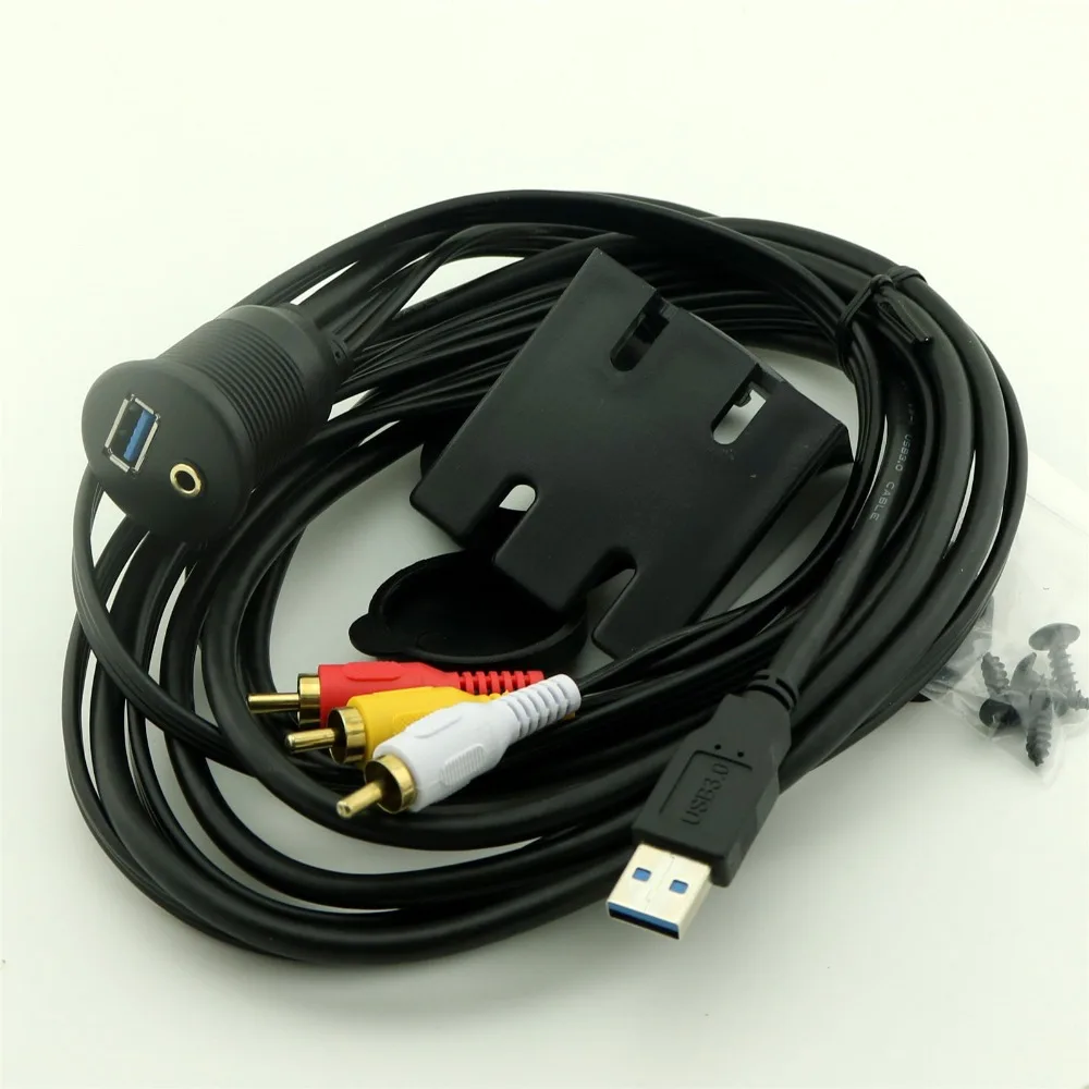 10 шт., разъем 3,5 мм на 3x штекер RCA USB 3,0, кабель для аудио и видео, утапливаемое крепление, автомобильная приборная панель 2 м
10 шт., разъем 3,5 мм на 3x штекер RCA USB 3,0, кабель для аудио и видео, утапливаемое крепление, автомобильная приборная панель 2 м