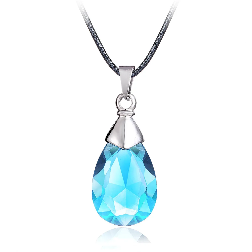 24 Pcs/Lot Light blue Tear Drop Baltic Created Beads Rope Chain Sword Art Pendant Necklace For Girls Anime Bulk Wholesale
24 Pcs/Lot Light blue Tear Drop Baltic Created Beads Rope Chain Sword Art Pendant Necklace For Girls Anime Bulk Wholesale