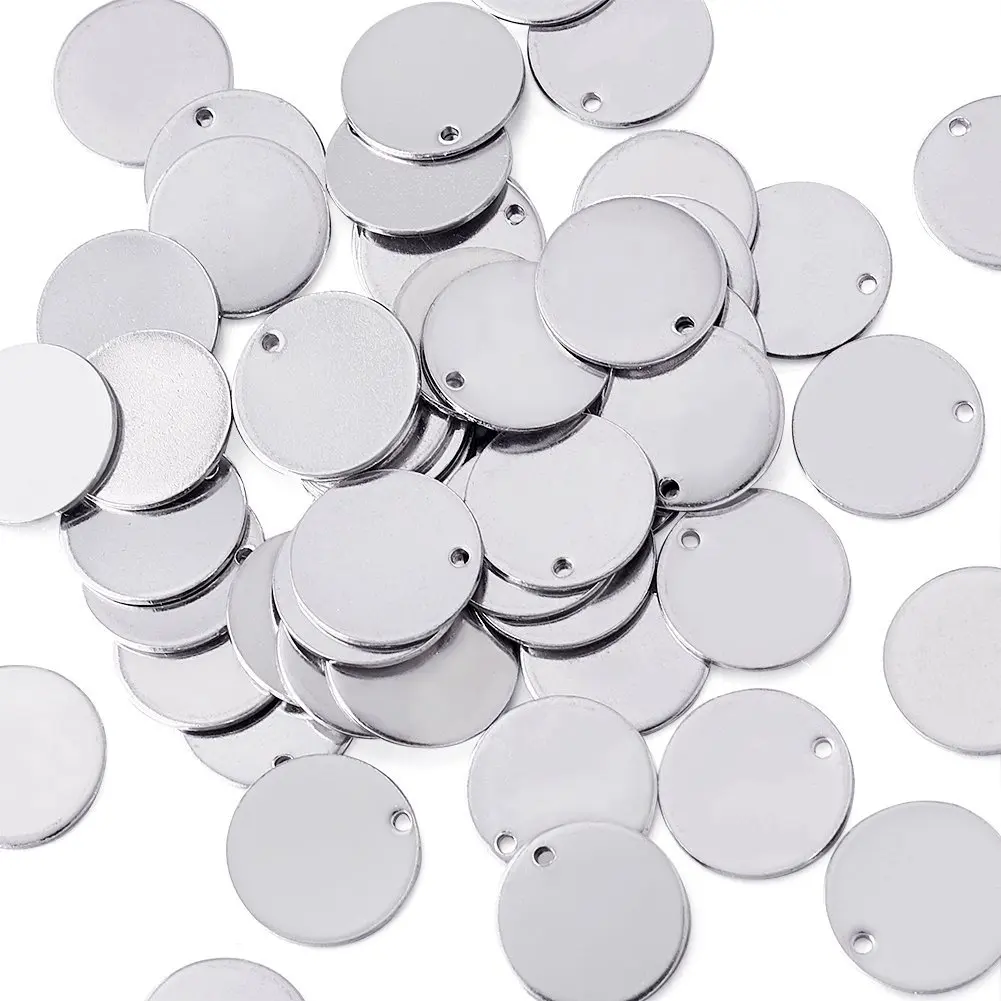 50pcs 6/8/10/12/14/15mm Stainless Steel Blank Stamping Tag Pendant charms for DIY Bracelet Earring Necklace Jewelry Finding
50pcs 6/8/10/12/14/15mm Stainless Steel Blank Stamping Tag Pendant charms for DIY Bracelet Earring Necklace Jewelry Finding