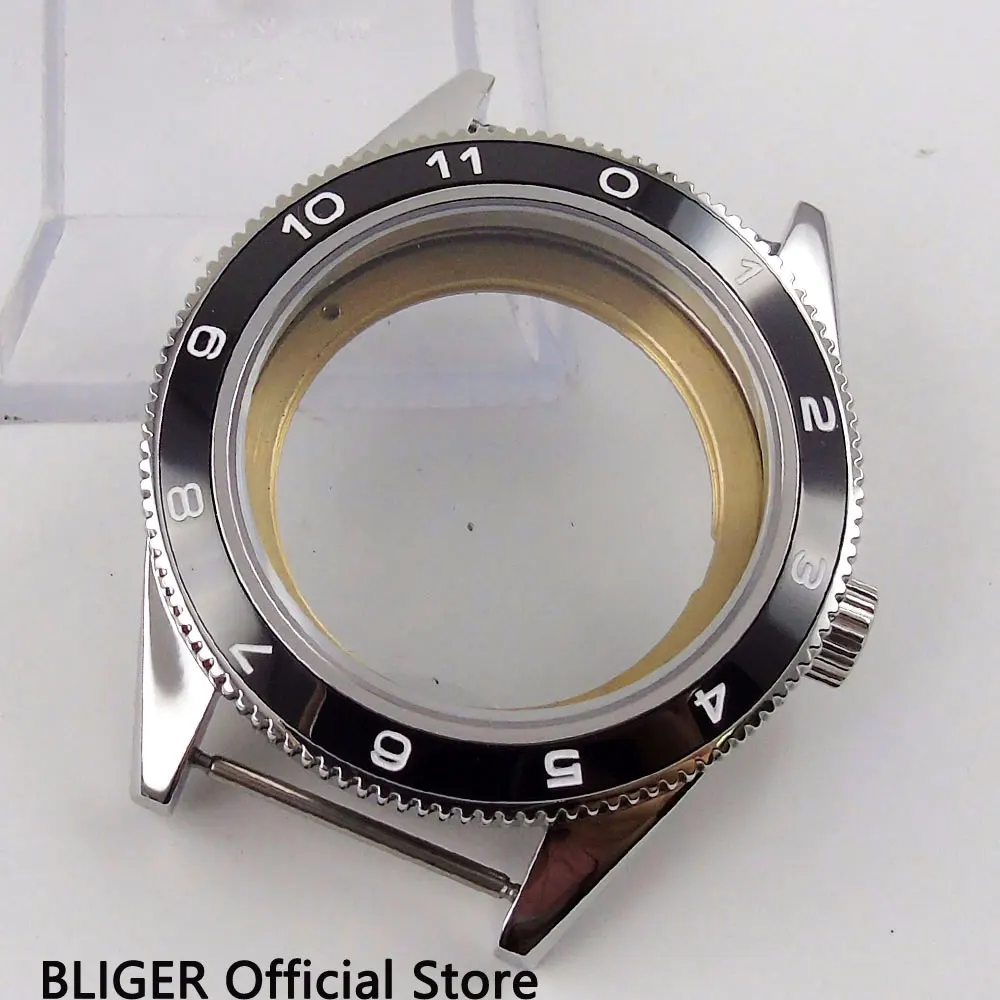 Sapphire Crystal 41MM Stainless Steel Watch Case Black Ceramic Bezel Case Fit For ETA 2836 Automatic Movement C136
Sapphire Crystal 41MM Stainless Steel Watch Case Black Ceramic Bezel Case Fit For ETA 2836 Automatic Movement C136