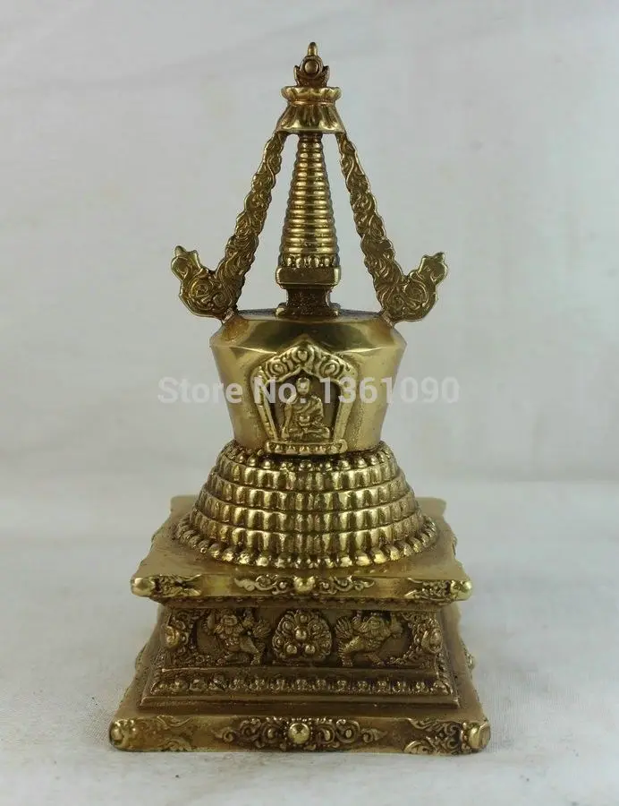 xd 00198 Tibetan Buddhism 100% Brass Shakyamuni Eight treasures Tathagata stupa pagoda
xd 00198 Tibetan Buddhism 100% Brass Shakyamuni Eight treasures Tathagata stupa pagoda