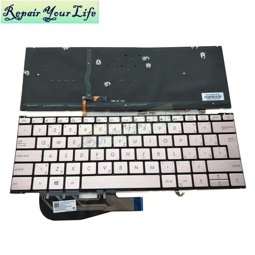 Ремонт You Life Клавиатура для ноутбука Asus ZenBook 3 UX390UA UX390 CZ SK раскладка с подсветкой Золотая клавиатура новая
Ремонт You Life Клавиатура для ноутбука Asus ZenBook 3 UX390UA UX390 CZ SK раскладка с подсветкой Золотая клавиатура новая