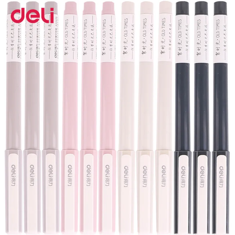 Deli 12pcs School & Office Supplies Gel Pen plastic business black ink gel pen for writing elegant Pen for kids Stationery gift
Deli 12pcs School & Office Supplies Gel Pen plastic business black ink gel pen for writing elegant Pen for kids Stationery gift