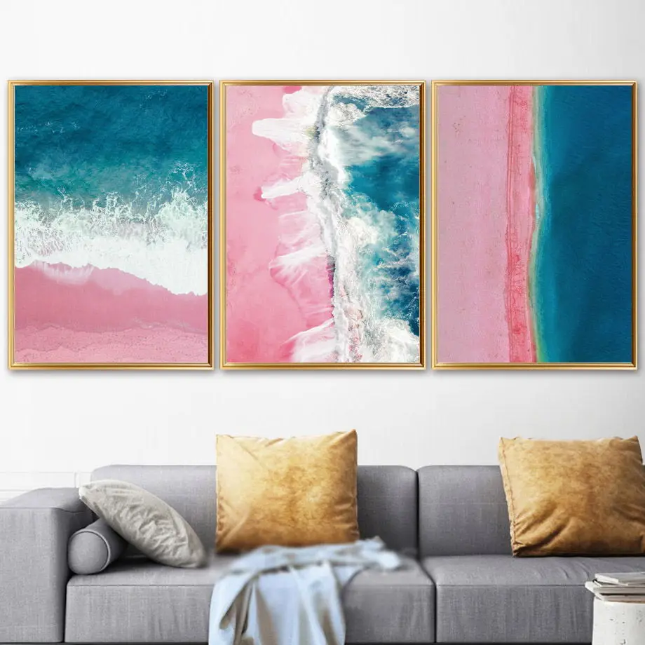 Blue Sea Pink Beach White Wave Landscape Wall Art Canvas Painting Nordic Posters And Prints Wall Pictures For Living Room Decor
Blue Sea Pink Beach White Wave Landscape Wall Art Canvas Painting Nordic Posters And Prints Wall Pictures For Living Room Decor
